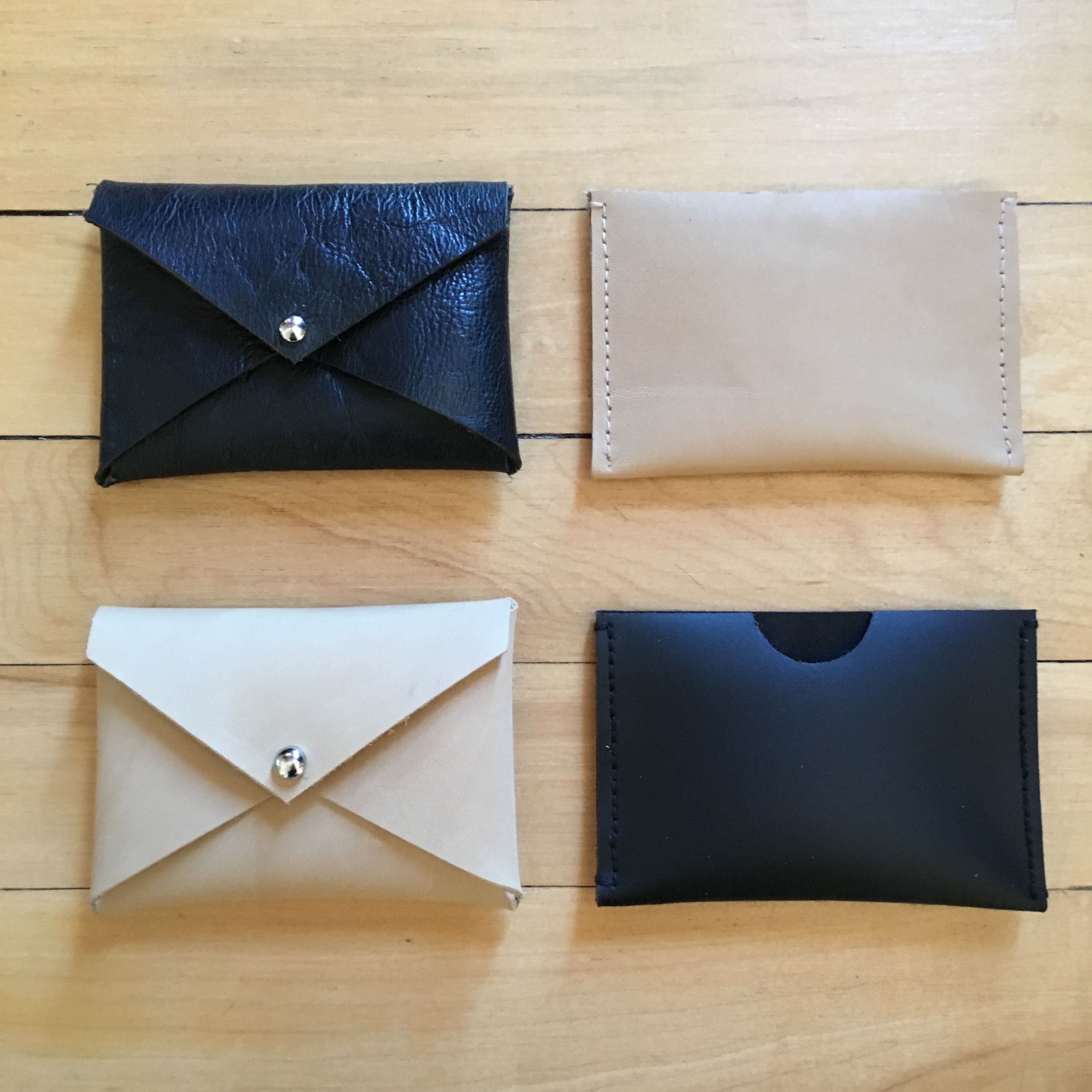Customized**Leather Envelope Card Holder/Handmade Gift Order/Hand